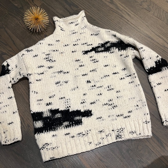 LINE Earnest Spacedye Turtleneck Sweater Size XS - Picture 2 of 6